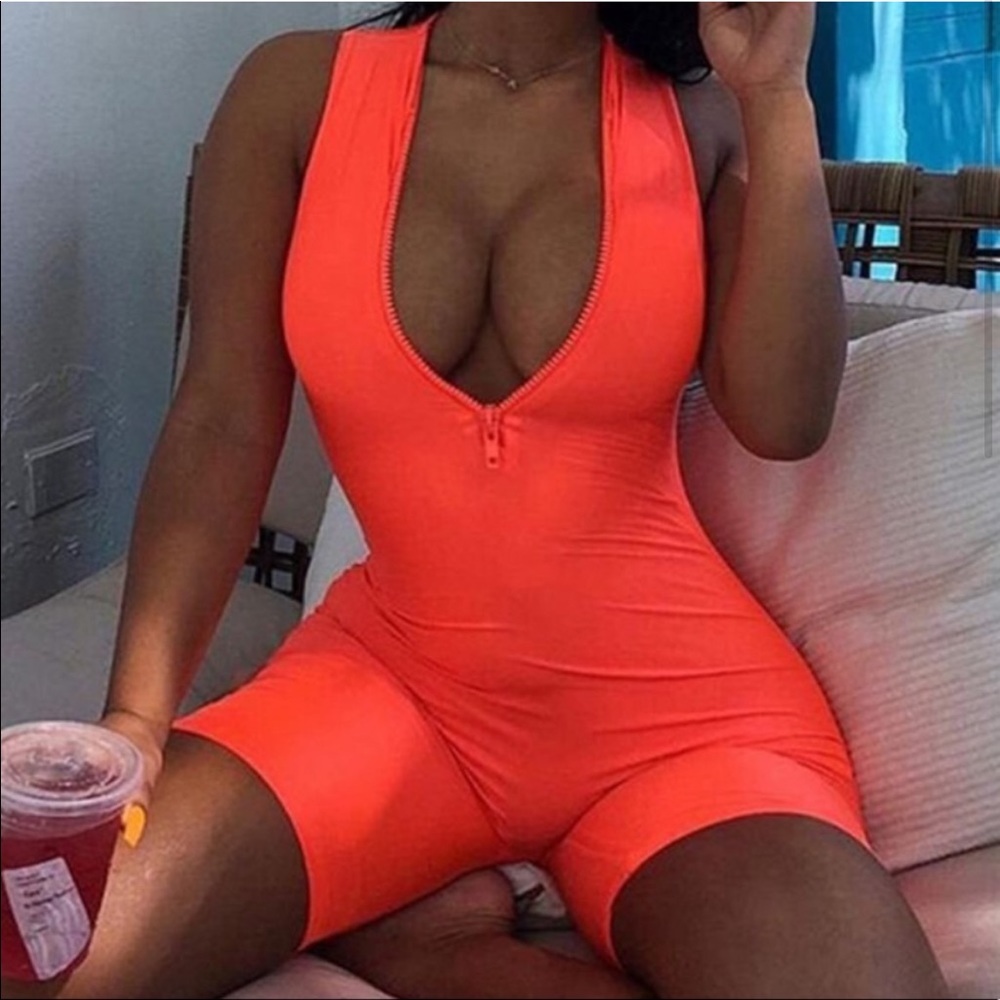 Orange Romper